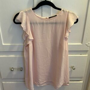 Tahari baby pink blouse